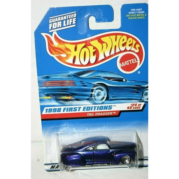 Hot Wheels 1998 First Editions Tail Dragger # 659 purple - Picture 2 of 4